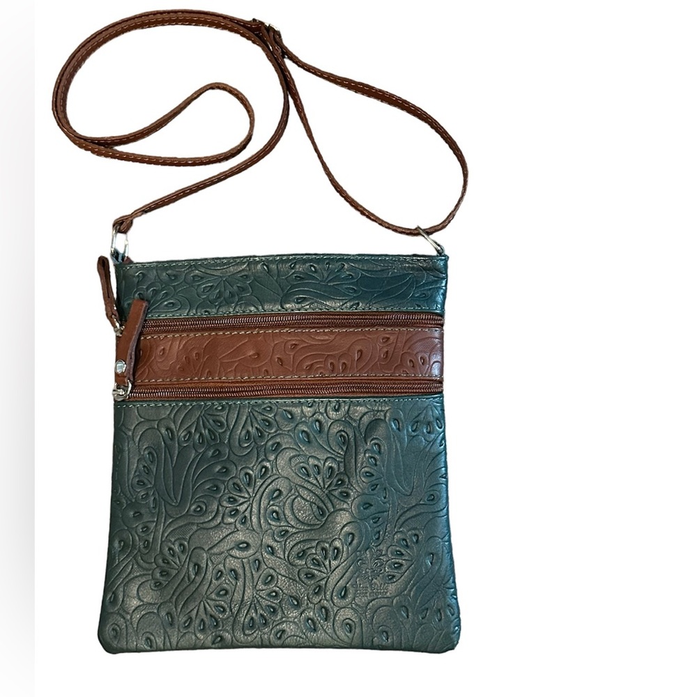 Authentic Italian crossbody leather purse